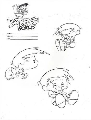BOBBY'S WORLD ~ COMPLETE 41-PAGE MODEL SHEET SET ~ HOWIE MANDEL