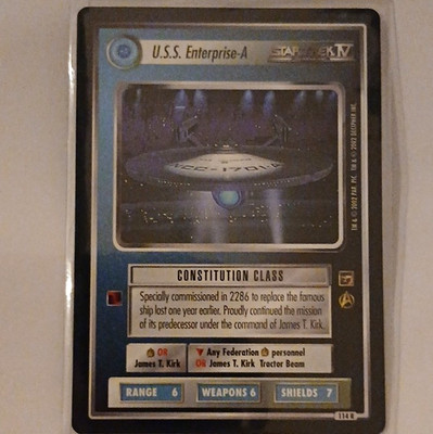 USS Enterprise-A Star Trek CCG - Mint/Near Mint