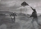 Vintage Motocross Motorcycle Race Photo 8" x 10" Cheyenne, Wyoming WY Flag #89 — photo 2