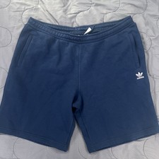 Men’s Adidas Fleece Shorts - Navy Blue (XXL)