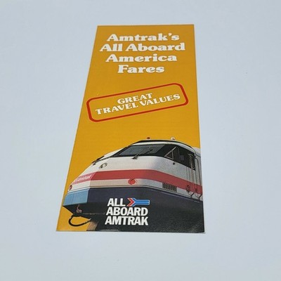 Brochure AMTRAK'S ALL ABOARD AMERICA FARES