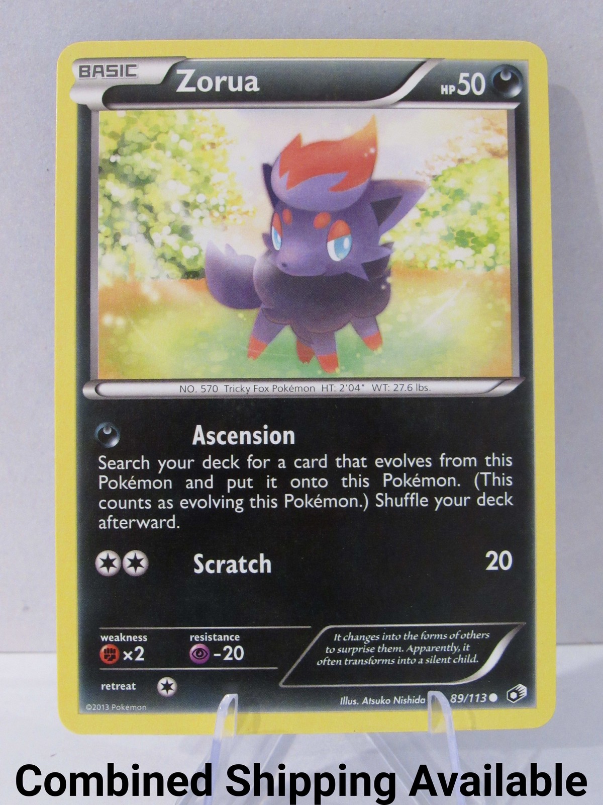 Zorua 89/113 Legendary Treasures NM English 17430