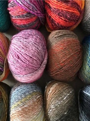 Imported Spanish Katia Oil Painting Gradient Dyed Yarn -53% Wool,Bulky 100g x 5