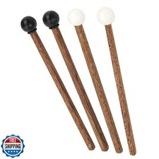 4Pcs Steel Tongue Drum Mallets Rubber Head 16.5cm / 6.5in Percuss