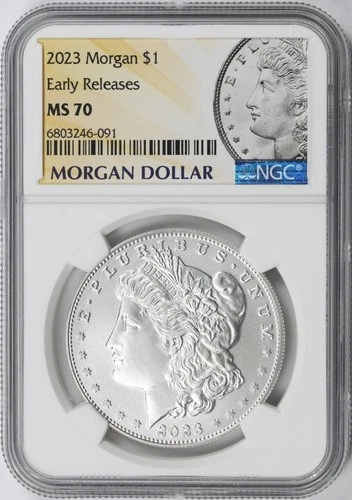 2023 $1 Morgan Silver Dollar NGC MS70 Early Releases
