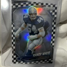 2025 Panini Prizm Black & White Checker Randy White #128 Dallas Cowboys