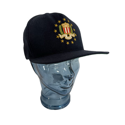 Vintage 90s New Era Pro Model Snapback Hat FBI Seal Navy/Gold Medium-Large USA