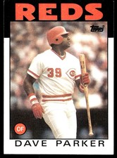 Dave Parker 1986 Topps #595 Cincinnati Reds MLB READ FREE SHIPPING AutographDen