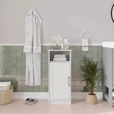 Vivien 15 in. Wx12 in. Dx34 in. H Engineered Wood Linen Freestanding Linen Cabin