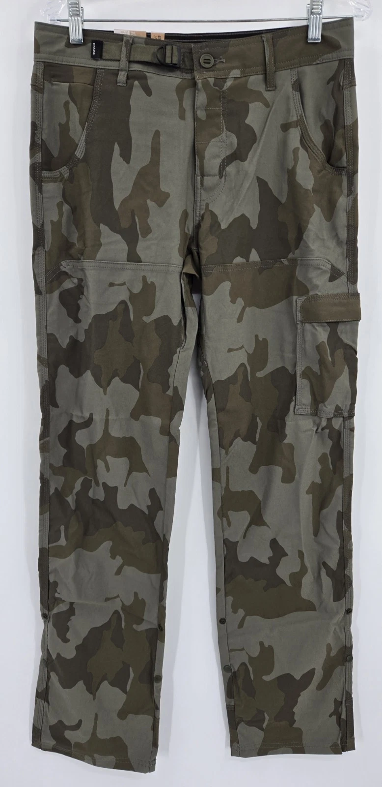 prAna Men’s Stretch Zion Pants II Hybrid 30x34 Camo Roll Up Hiking Outdoors
