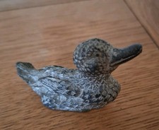 Vintage Metal Duck Figure