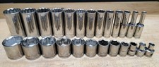 Bluepoint Sae Socket Set Shallow And Deep 38 Drive Blue-point 25 Piece Set
