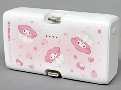 Sanrio My Melody Power Bank Lightning Type-C Connector Used Japan 4000mAh