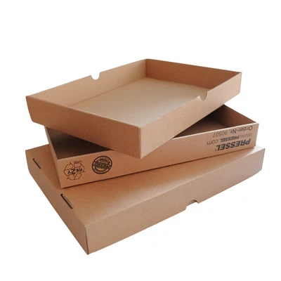 BEAZZ 25 x Pressel Stülpdeckelkarton, Maxibrief, 345 x 245 x 50 mm, braun