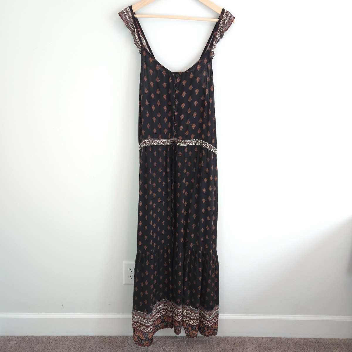 peasent ruffle maxi dress Butter Yellow Ruffled Buttoned Preshrunk Soft Plus Size, Maxi Peasant Dress,