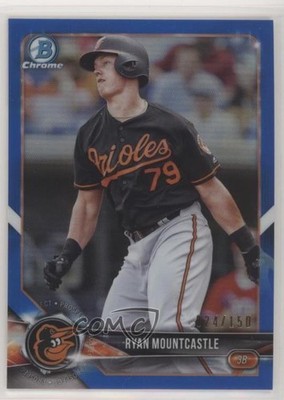 2018 Bowman Chrome Prospects Blue Refractor /150 Ryan Mountcastle #BCP167 2l4