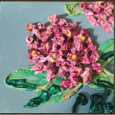 Original Art Mini Canvas Acrylic Abstract Impressionistic Impasto Wall Art