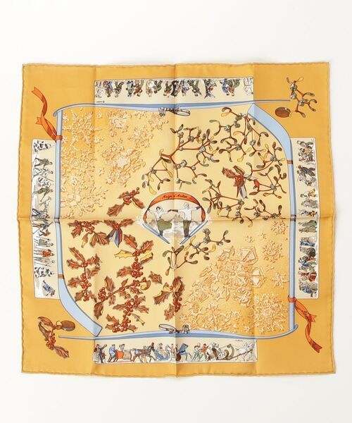 Hermes Beige Silk Scarf for Women Luxury Fashion Accessory