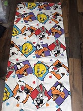 Vintage Looney Tunes Toddler Size Nylon Trim Blanket 53x85 NOS Tweety USA Made