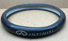 09-24 Infiniti Qx70 Fx35 Fx37 Fx50 Q50 G37 Steering Wheel Cover Black Leather 09-24 Infiniti Qx70 Fx35 Fx37 Fx50 Q50 G37 Steering Wheel Cover Black Leather