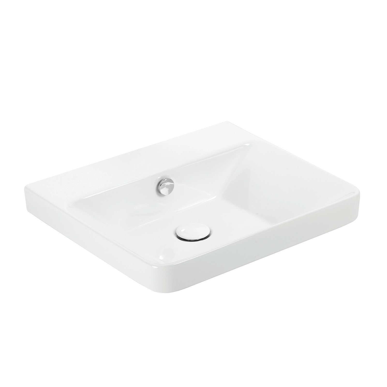 WS Bath Collections Luxury 50.00 Rectangular Bathroom Sink 19-11/16 Inch