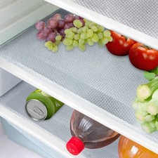8 Pcs Refrigerator Liners Mats Washable, Refrigerator Mats Liner Waterproof Oilp