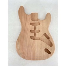 DIY Electric Guitar Body Mahogany Wood SSS Pickups Bolt on Heel Unfinished