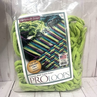 Harrisville Designs Pro Loops Loom Size 10''x10'' Makes 1 Potholder Lime USA