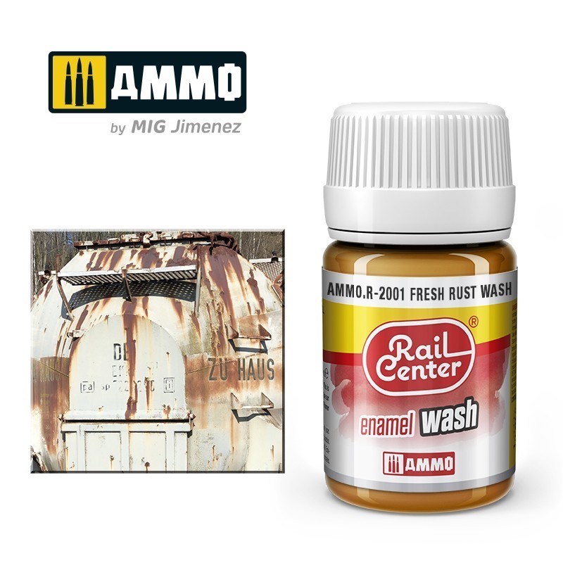FRESH RUST WASH (35 mL) AMMO by Mig Rail Centre