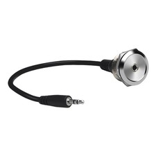 YiKaiEn 3.5mm TRS Stereo Panel Mount Adapter - Threaded Round Black