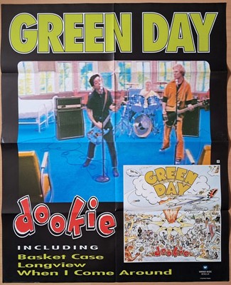 GREEN DAY Dookie ORIGINAL Belgian Promo 1994 vintage POSTER Punk Warner Music