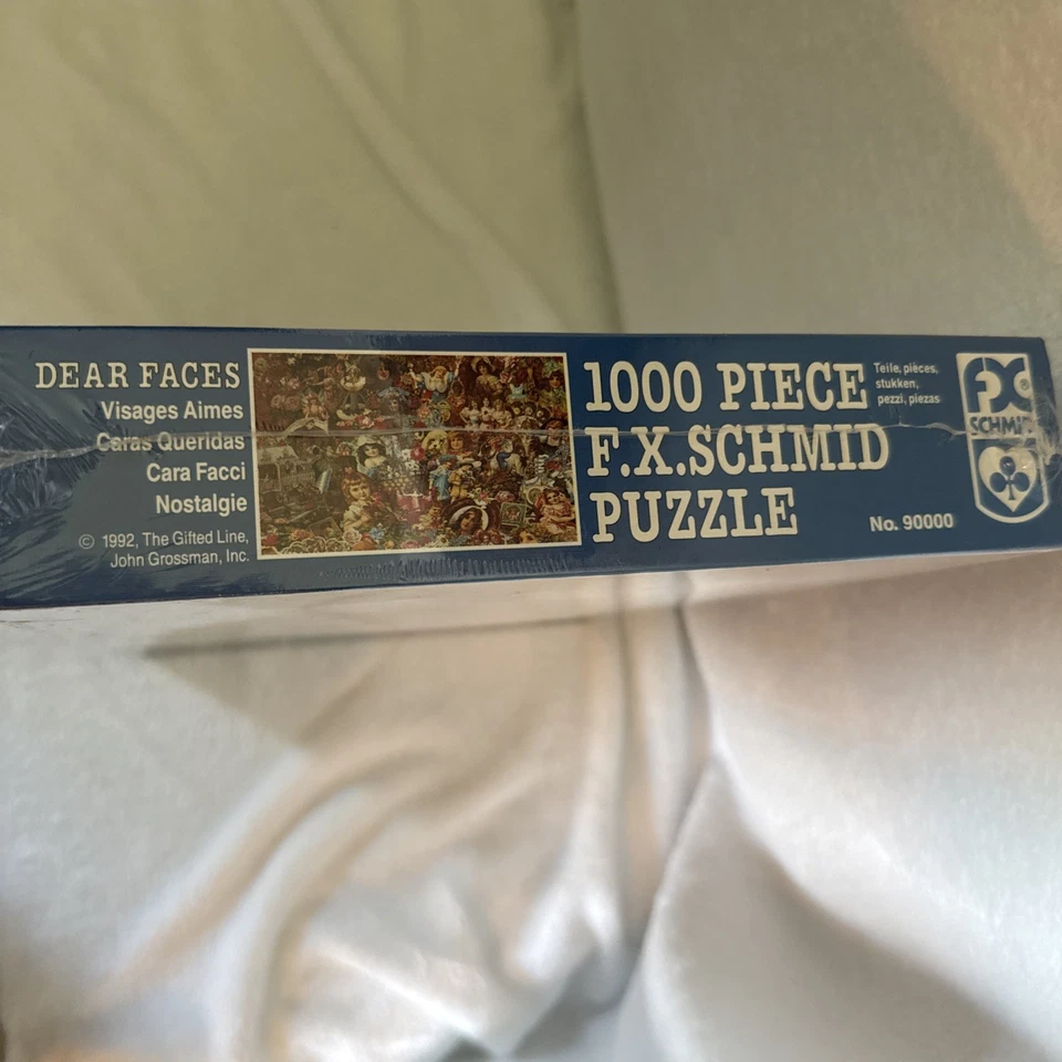F.X. Schmid Vintage 1992 Dear Faces 1000 Piece Jigsaw Puzzle 26.5x17.25in. Dolls - Image 3 of 3