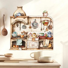 sacinora Kitchen Utensil Vegetable Fruit Wall Stickers Warm Art