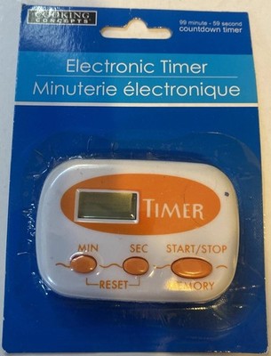 Cooking Concepts Electronic Timer New Orange Stocking Stuffer