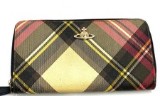 Vivienne Westwood Long Wallet Check PVC Vintage Style