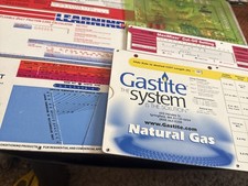 Lot de 6 anciennes calculatrices de règles à glissière en carton