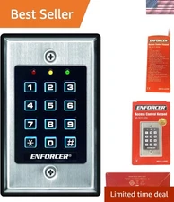 Access Control Keypad Indoor Stainless Steel 12-Button Supports 1000 Users