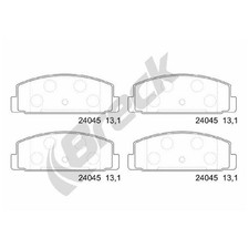 Satz Bremsbeläge Bremsklötze vorne für Mazda 6 GG | 26217529