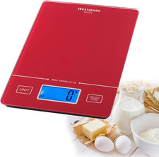 Bilancia Da Cucina Digitale Con Funzione Tara, Portata Fino a 5 Kg, Superficie D