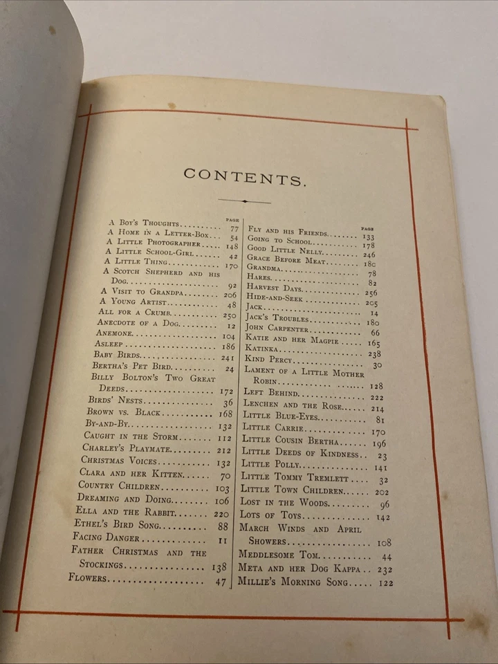 HTF Antique McLoughlin Bros One Hundred & Stories For Girls Boys Hardcover Book - Image 4 of 4