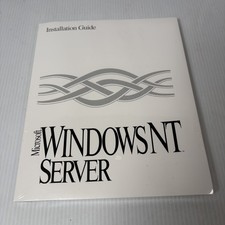 Microsoft Windows NT Server Installation Guide Manual Original Vintage Sealed