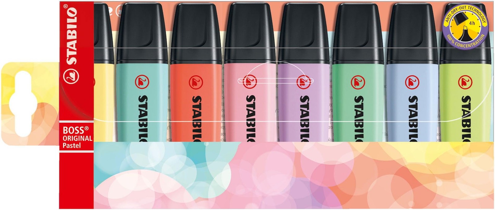 S 8 Count Pastel Colors Chisel Tip Marking Pens