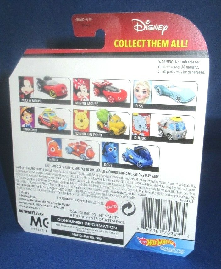 DISNEY PIXAR FROZEN ELSA HOT WHEELS COLLECTOR CHARACTER CARS, NEW eBay