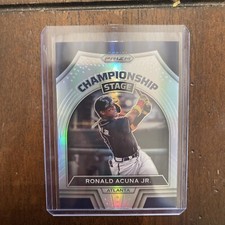 Ronald Acuna Jr. 2022 Prizm #CS-1 Championship Stage Silver Prizm Atlanta Braves