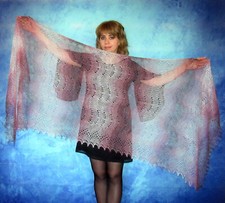 Knitted goat fluff scarf Orenburg scarf shawl scarf knit stole handmade