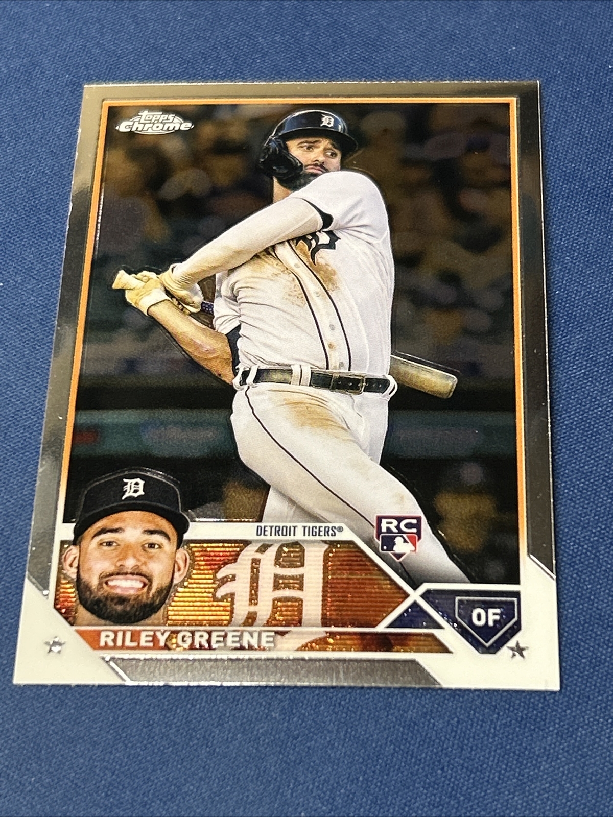 2023 Topps Chrome Riley Greene Rookie RC #182 Detroit Tigers