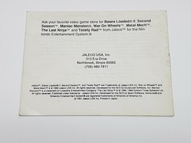 Whomp 'em NES Nintendo Authentic Game and Manual Tested *wear