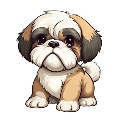 XXL Shih Tzu Auto Aufkleber Hunde Sticker