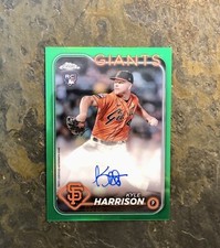 2024 Topps Chrome Rookie Auto Green /99 #RA-KH Kyle Harrison  - San Francisco