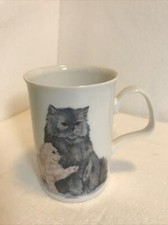 Vintage 1989 Cat Lovers Coffee Tea Cup Mug By Roy Kirkman Bone China - England